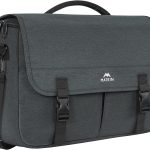 Messenger Bag for Men, Women Briefcases Lightweight Men's Laptop Bag 15.6 inch Water Resistant Crossbody School Satchel Bags for Boys Computer Work Office Bag with Shoulder Strap, Black